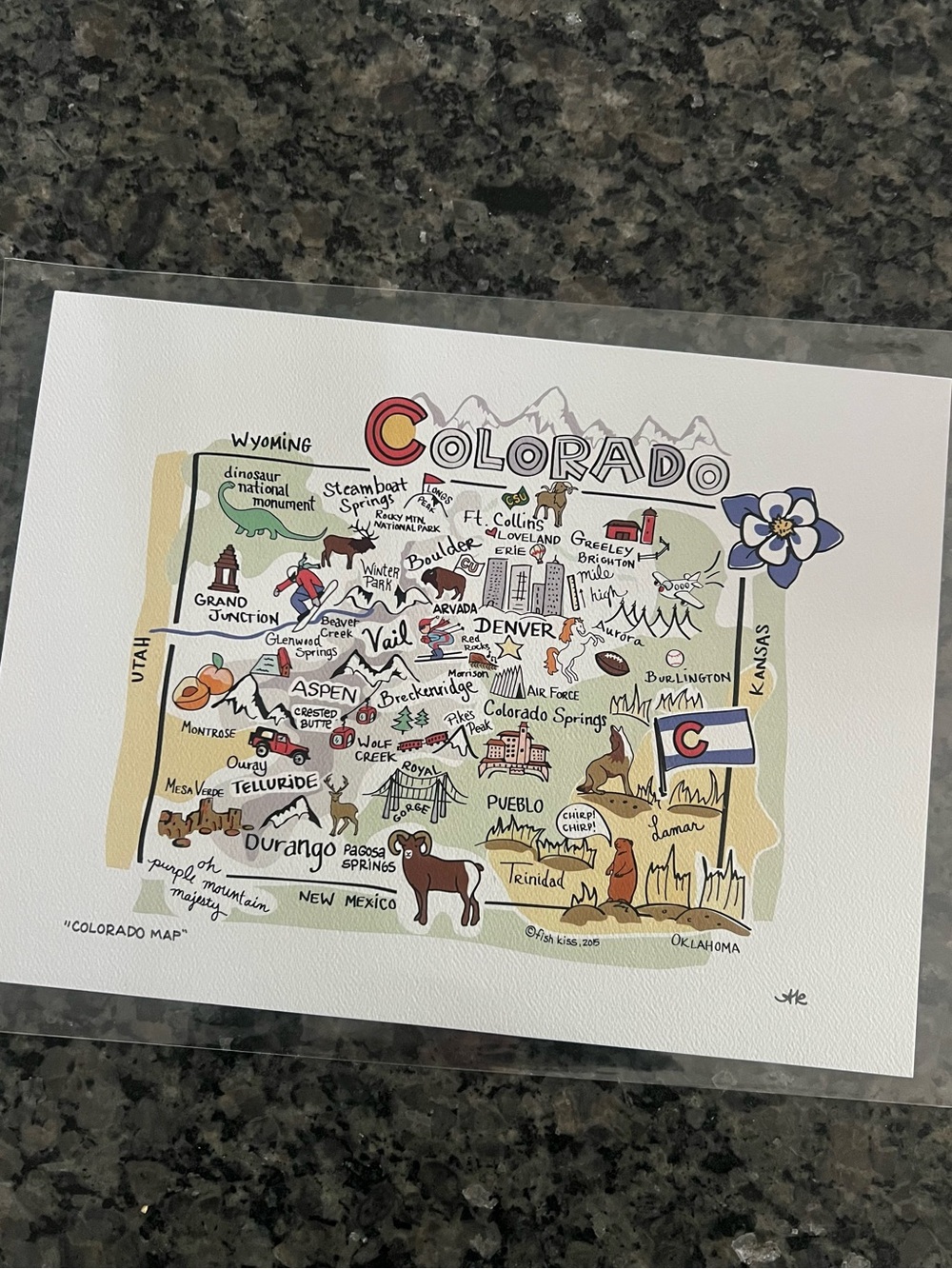 Illustrated Map of Colorado